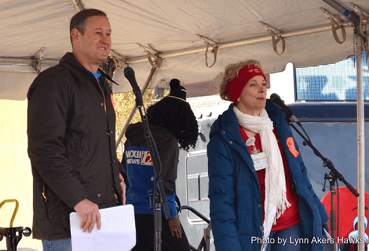 Greg Bray, MedCost CFO with Allison Brashear, MD, Walk Co-Chairs