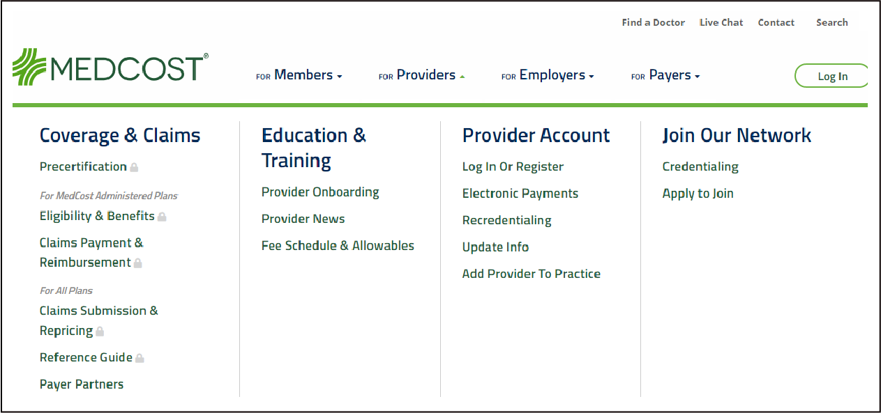 Provider Web Options 